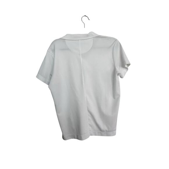 Nike Golf Dri-Fit Women's White Short Sleeves Button Up Polo Shirt Size Large - Picture 3 of 5